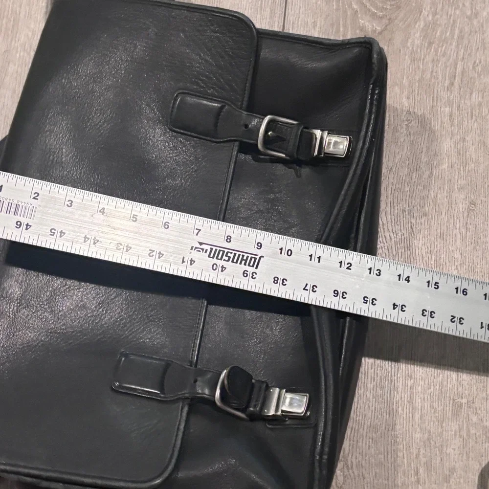 Coach Briefcase Black Leather Messenger Bag‎ Laptop A1S-5310 Business